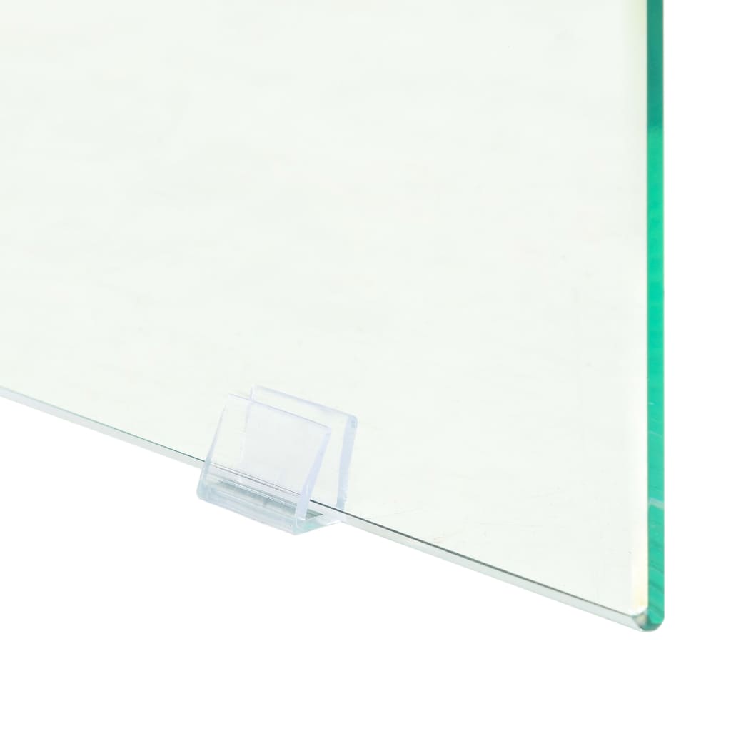 vidaXL Mesa consola em vidro e MDF 120x30x76 cm cor de carvalho