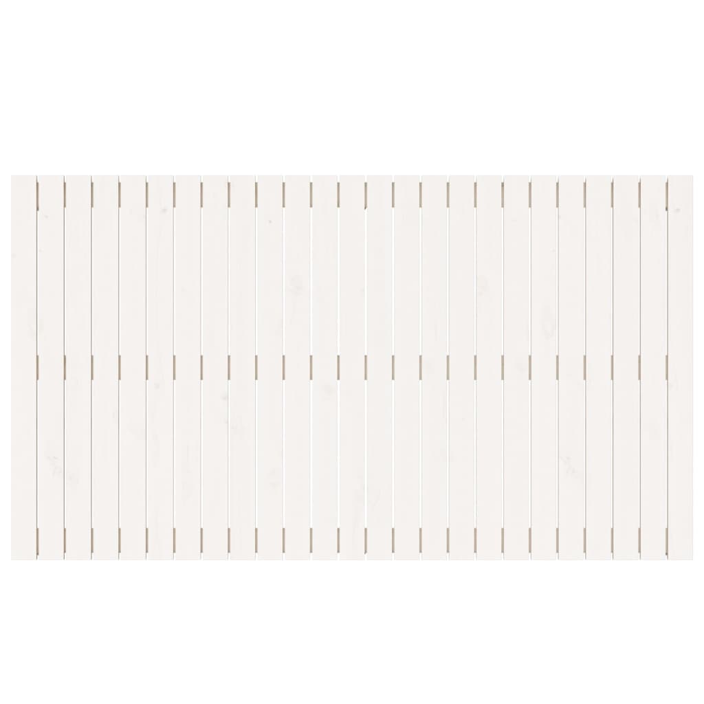 vidaXL Cabeceira de parede 159,5x3x90 cm pinho maciço branco