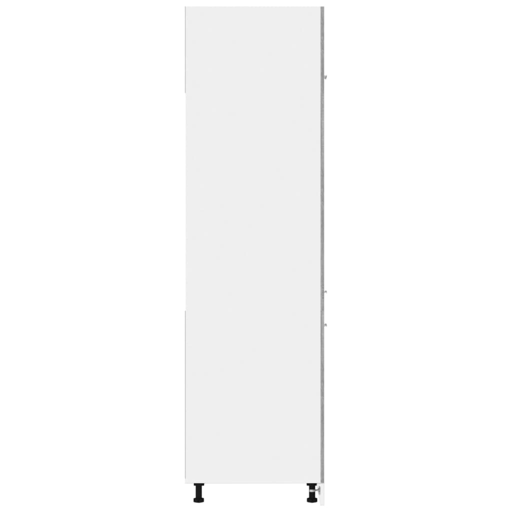 vidaXL Armário para frigorífico 60x57x207cm madeira proc. cinza sonoma