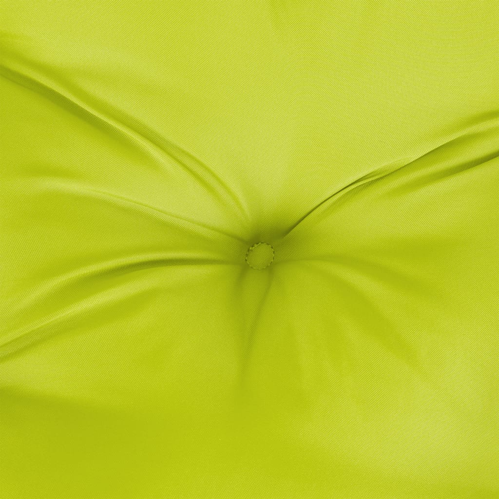 vidaXL Almofadão para paletes 58x58x10 cm tecido verde brilhante