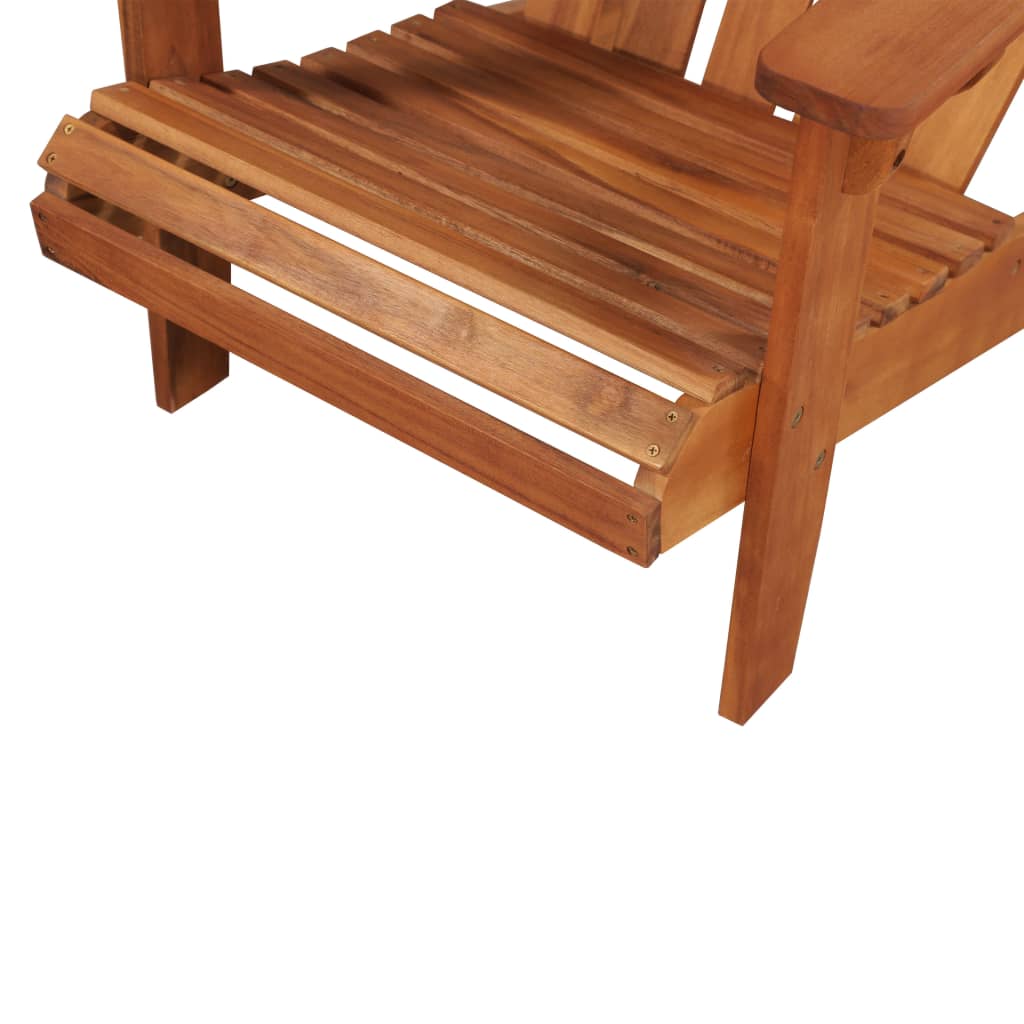 vidaXL Cadeira jardim Adirondack em madeira de acácia maciça