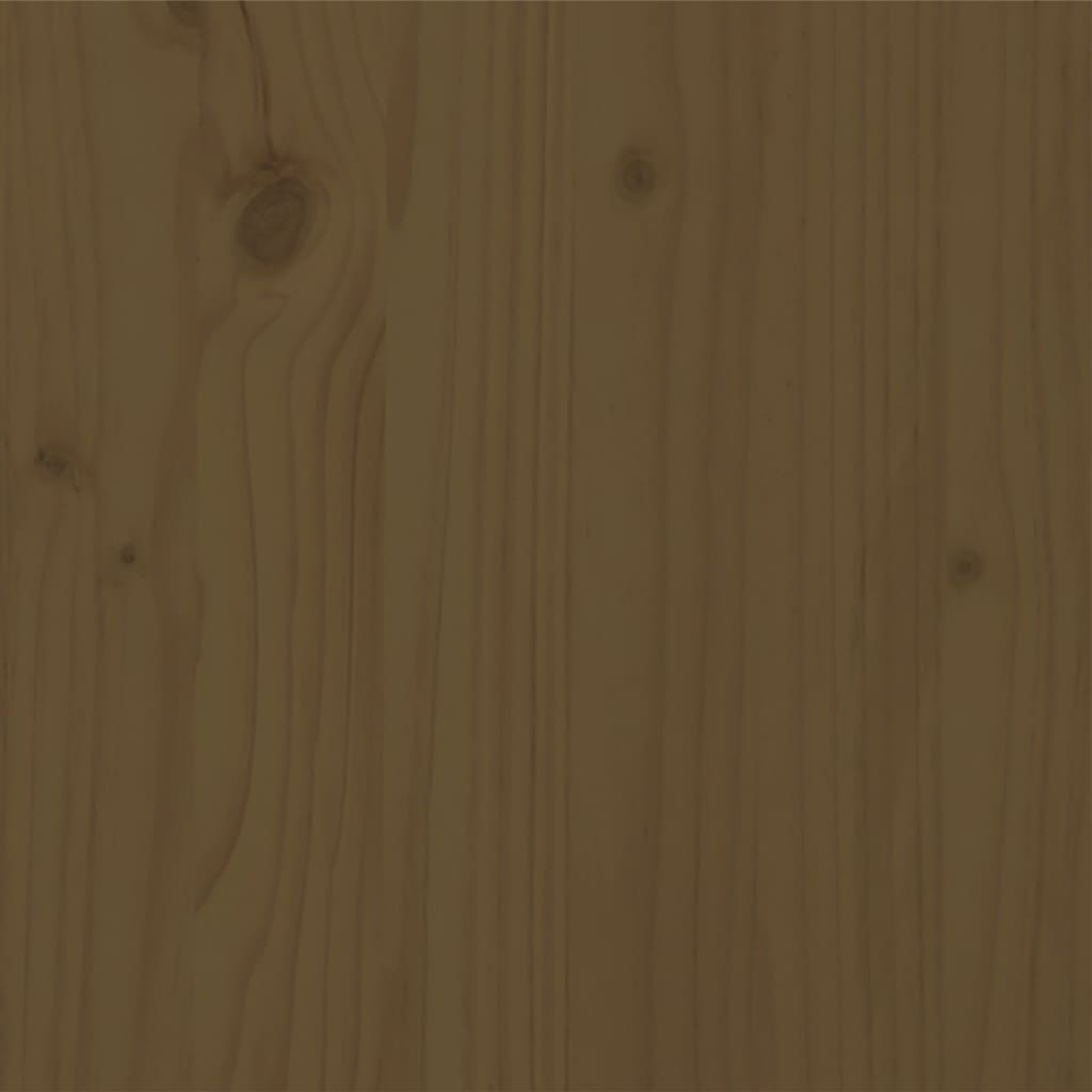 vidaXL Estrutura de cama 100x200 cm madeira maciça castanho mel