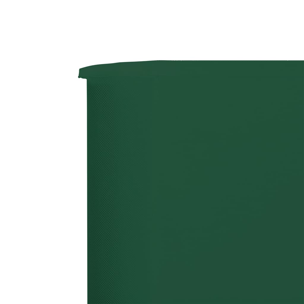 vidaXL Para-vento com 6 painéis em tecido 800x160 cm verde