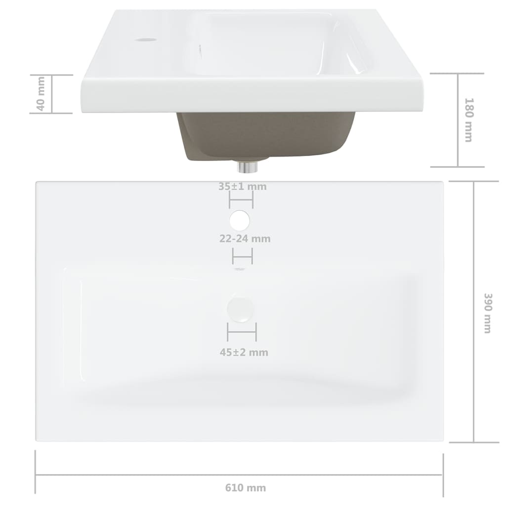 vidaXL Conj. de móveis de casa de banho contraplacado cinza brilhante