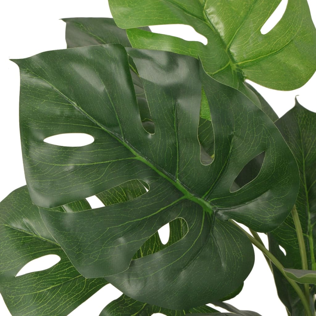 vidaXL Planta costela-de-adão artificial com vaso 45 cm verde