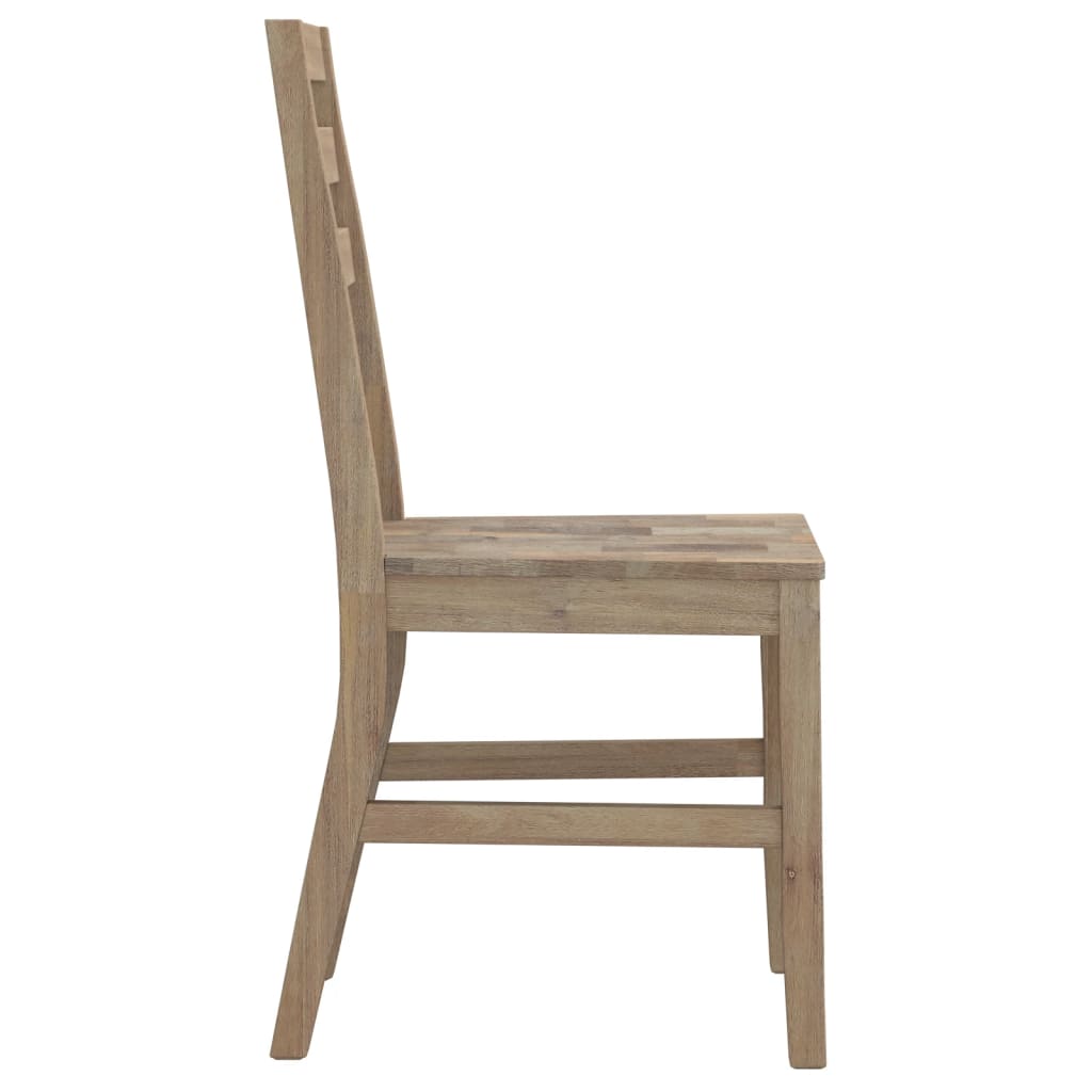 vidaXL Cadeiras de jantar 8 pcs madeira de acácia maciça