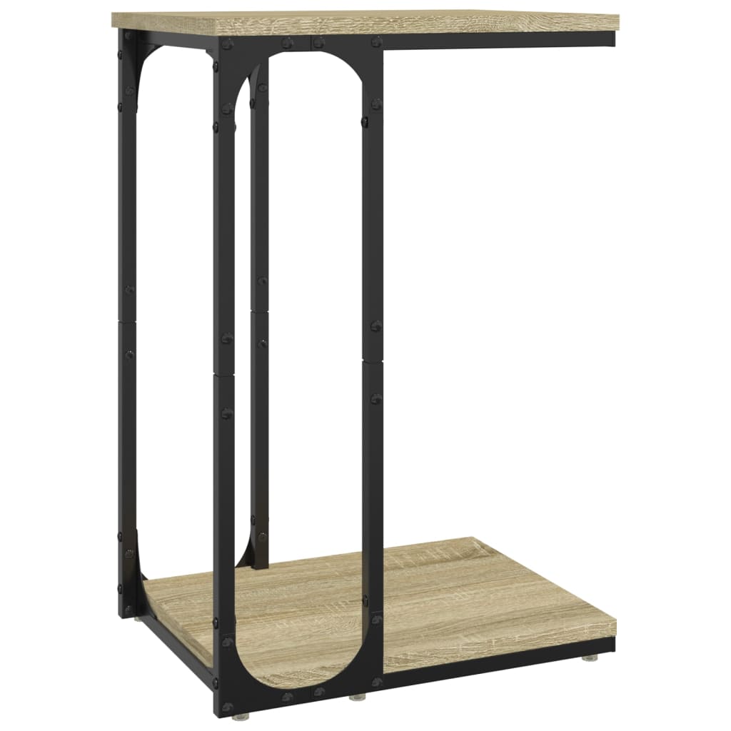 vidaXL Mesa de apoio 40x30x60 cm derivados de madeira carvalho sonoma