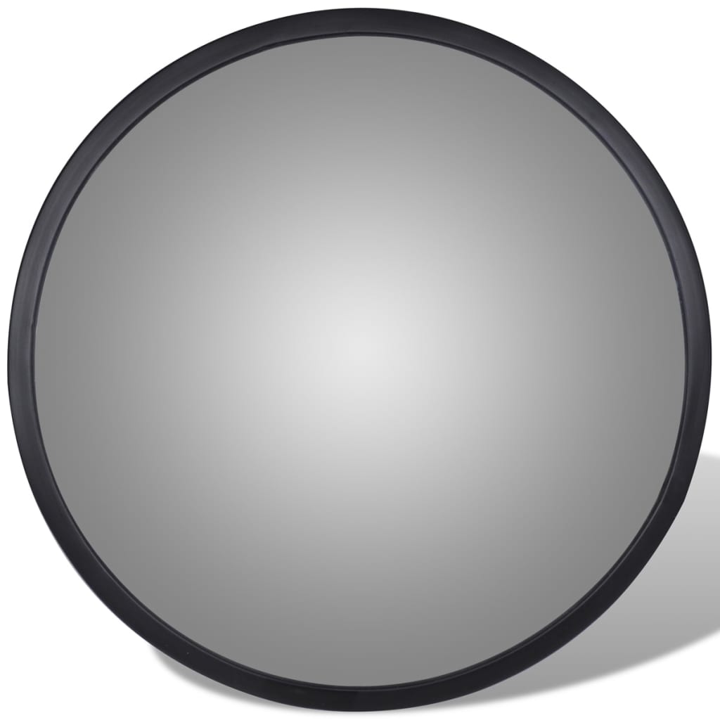 Espelho retrovisor interior convexo em acrílico 30 cm- preto