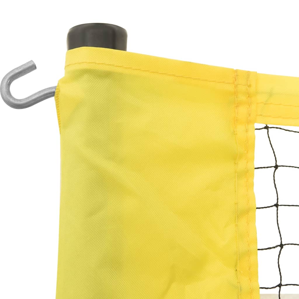 vidaXL Rede de voleibol 823x244 cm tecido PE amarelo e preto