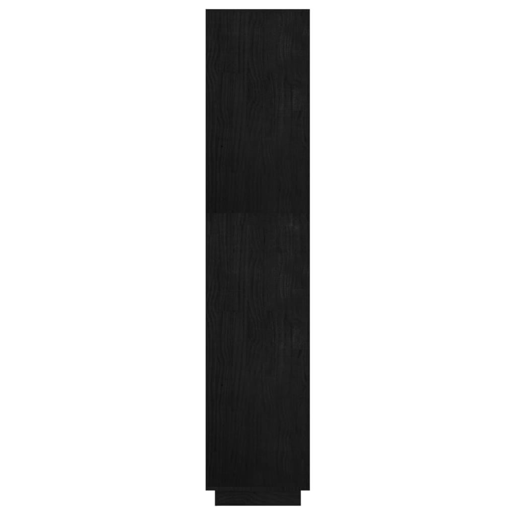 vidaXL Estante/divisória 60x35x167 cm pinho maciço preto