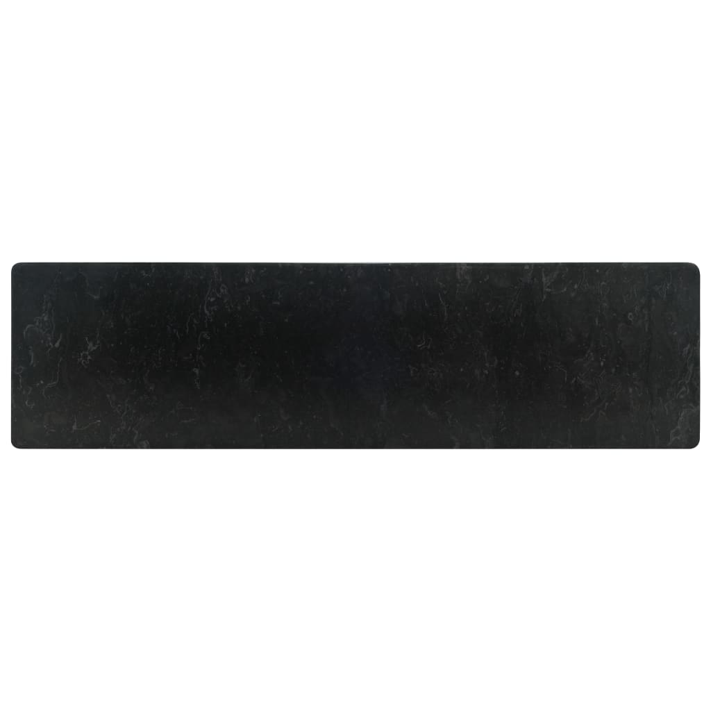 vidaXL Lavatório 45x30x12 cm mármore preto brilhante
