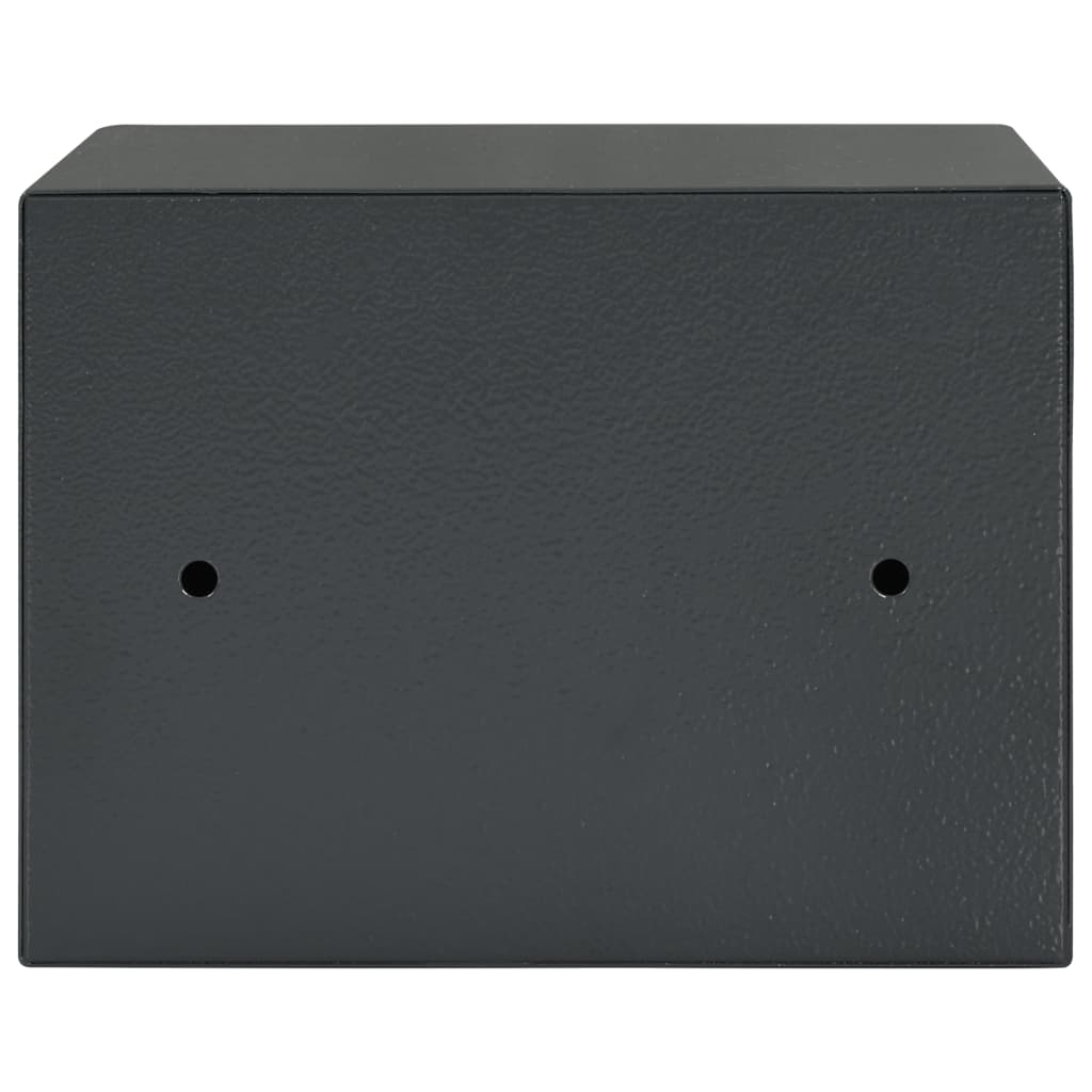 vidaXL Cofre mecânico cinzento-escuro 23x17x17 cm aço