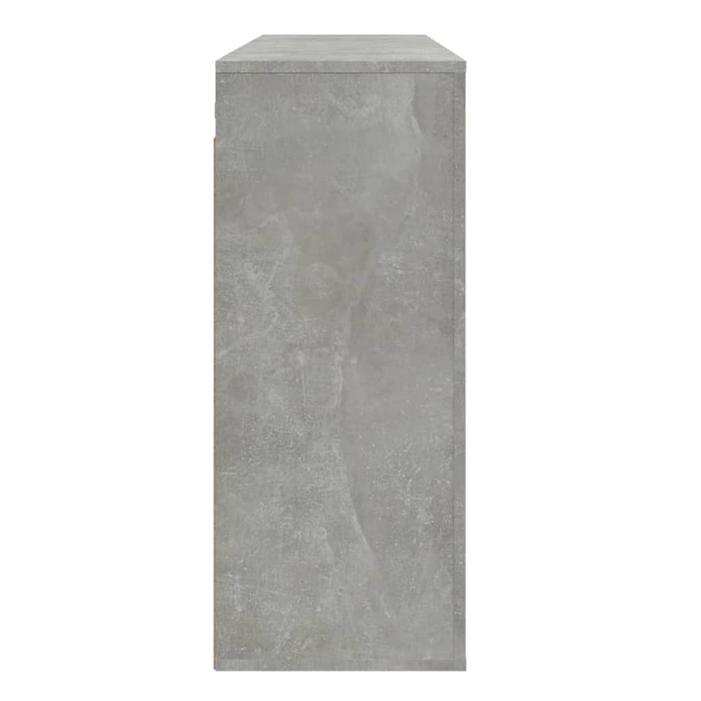 vidaXL Armário parede 80x33x80 cm madeira processada cinza cimento