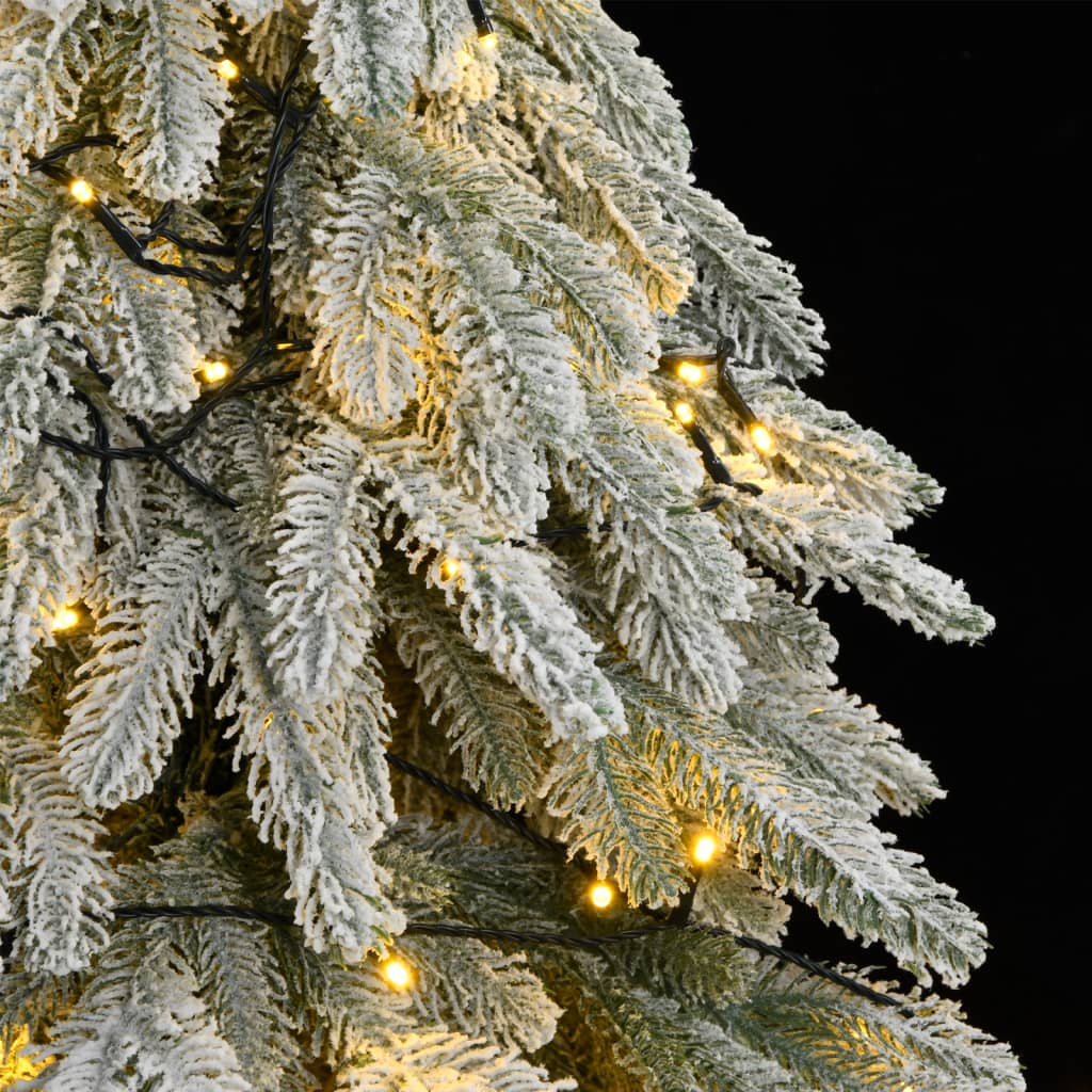 vidaXL Árvore Natal artificial c/ 300 luzes LED e flocos de neve 180cm