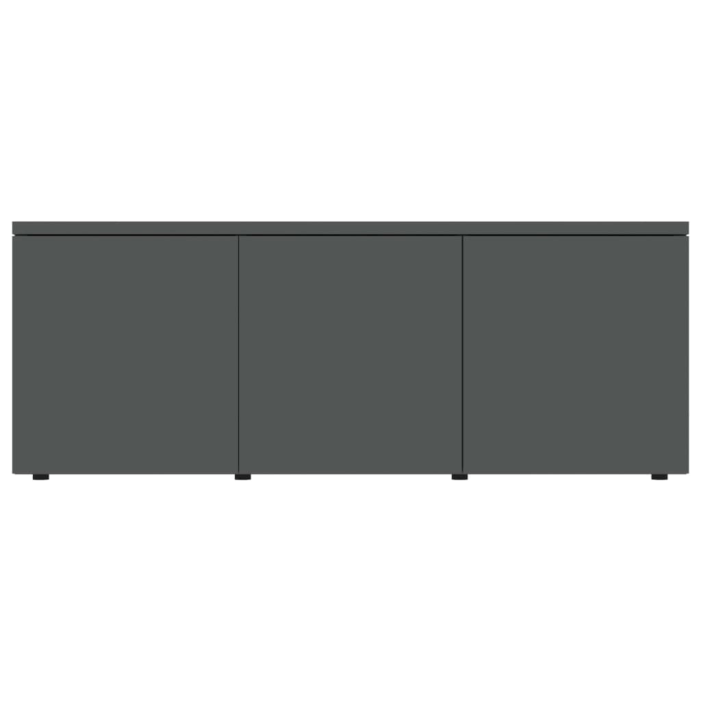 vidaXL Móvel de TV 80x34x30 cm contraplacado cinzento