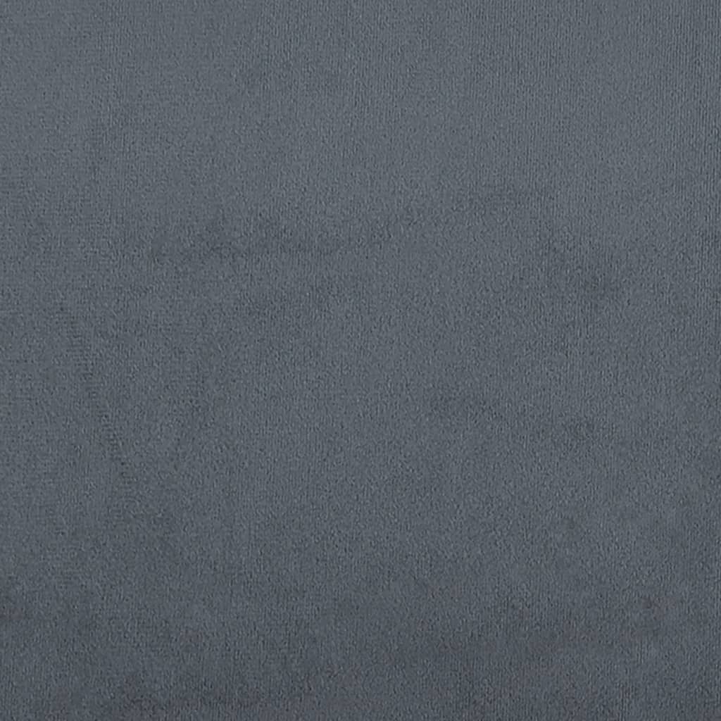 vidaXL Sofá de 2 lugares 120 cm veludo cinza-escuro