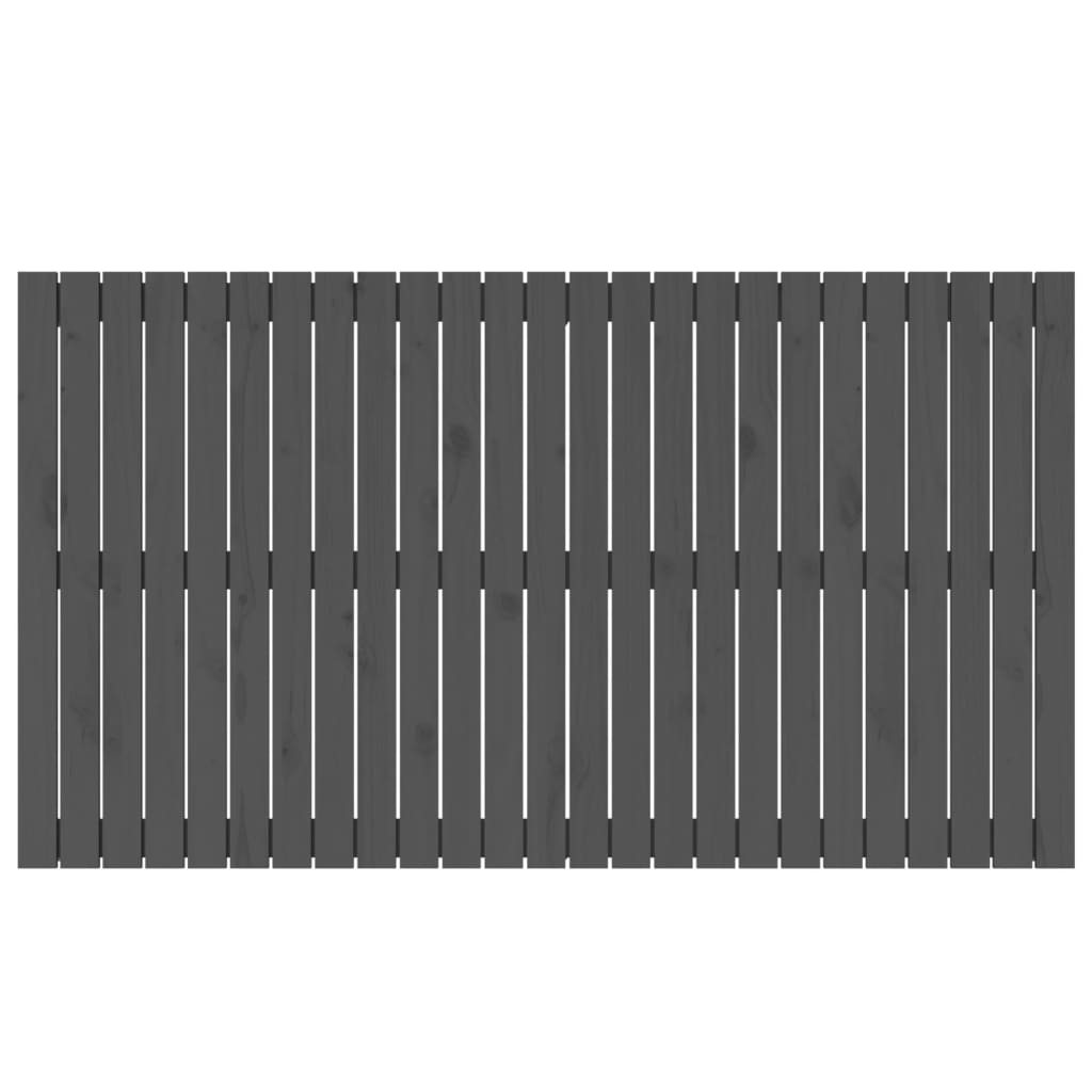 vidaXL Cabeceira de parede 159,5x3x90 cm madeira de pinho maciça cinza