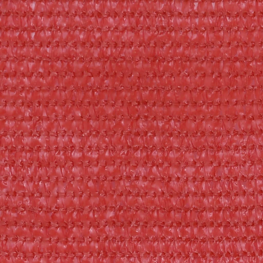 vidaXL Tela de varanda 90x500 cm PEAD vermelho