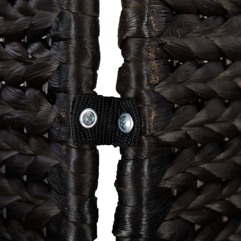 vidaXL Biombo de 3 painéis 122x180 cm jacinto de água preto