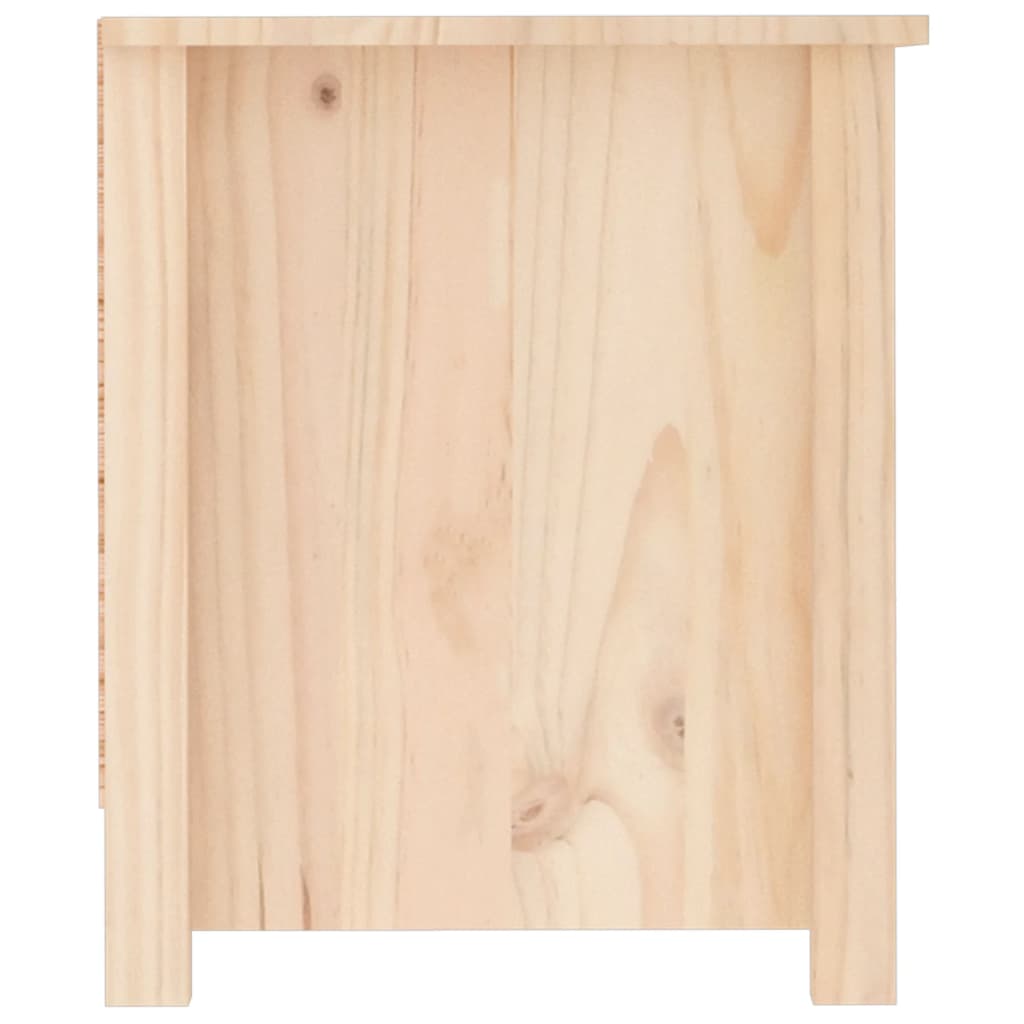 vidaXL Sapateira 110x38x45,5 cm madeira de pinho maciça