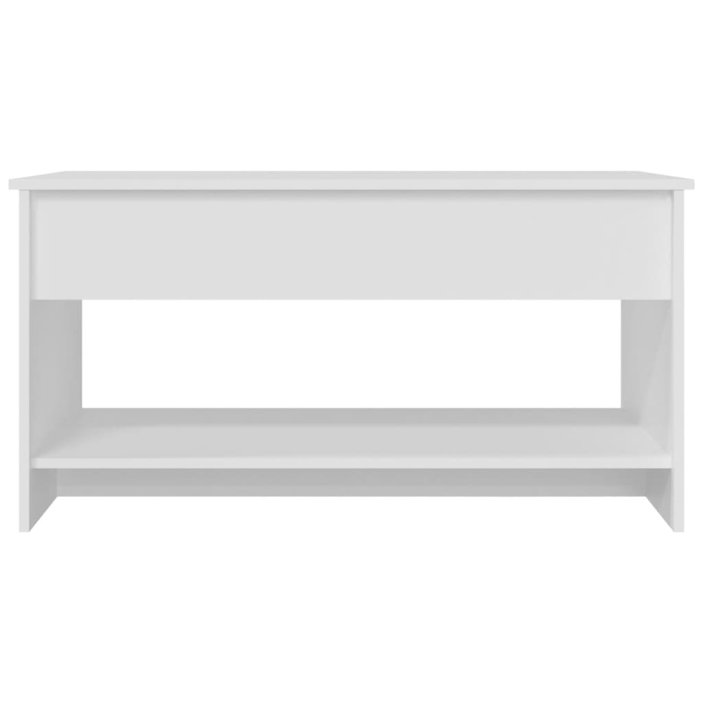vidaXL Mesa de centro 102x50x52,5 cm madeira processada branco