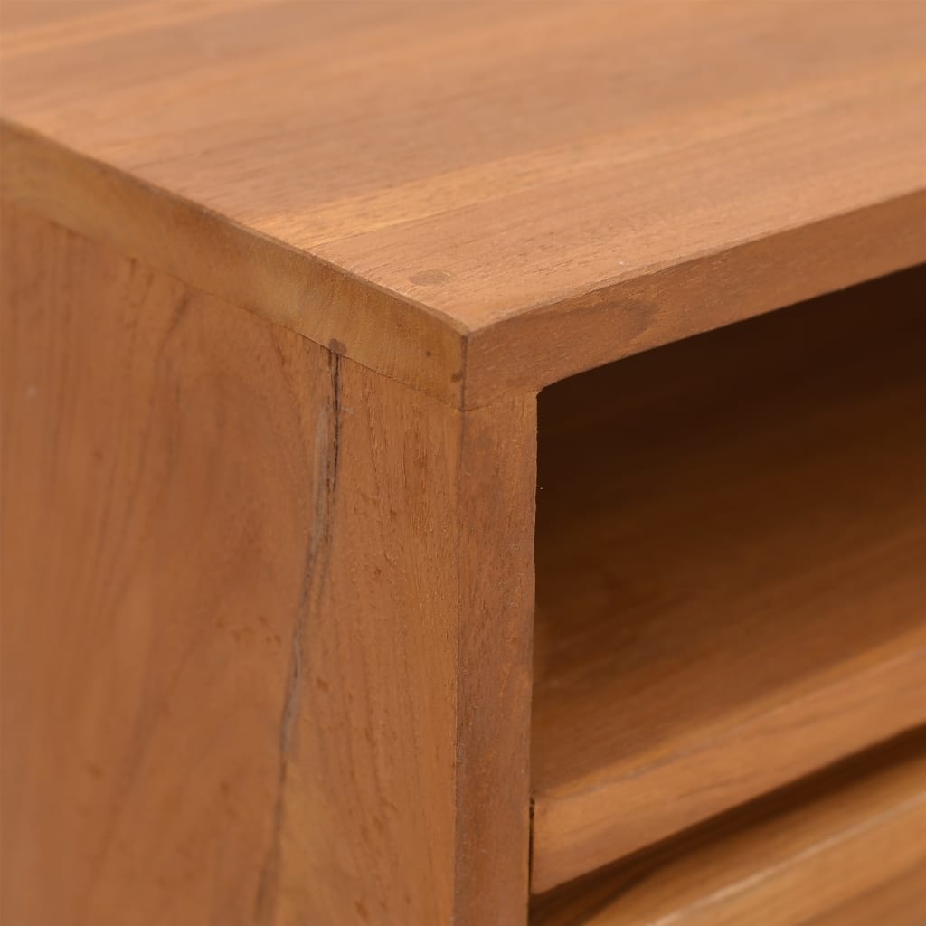vidaXL Mesa consola 110x30x79 cm madeira de teca maciça