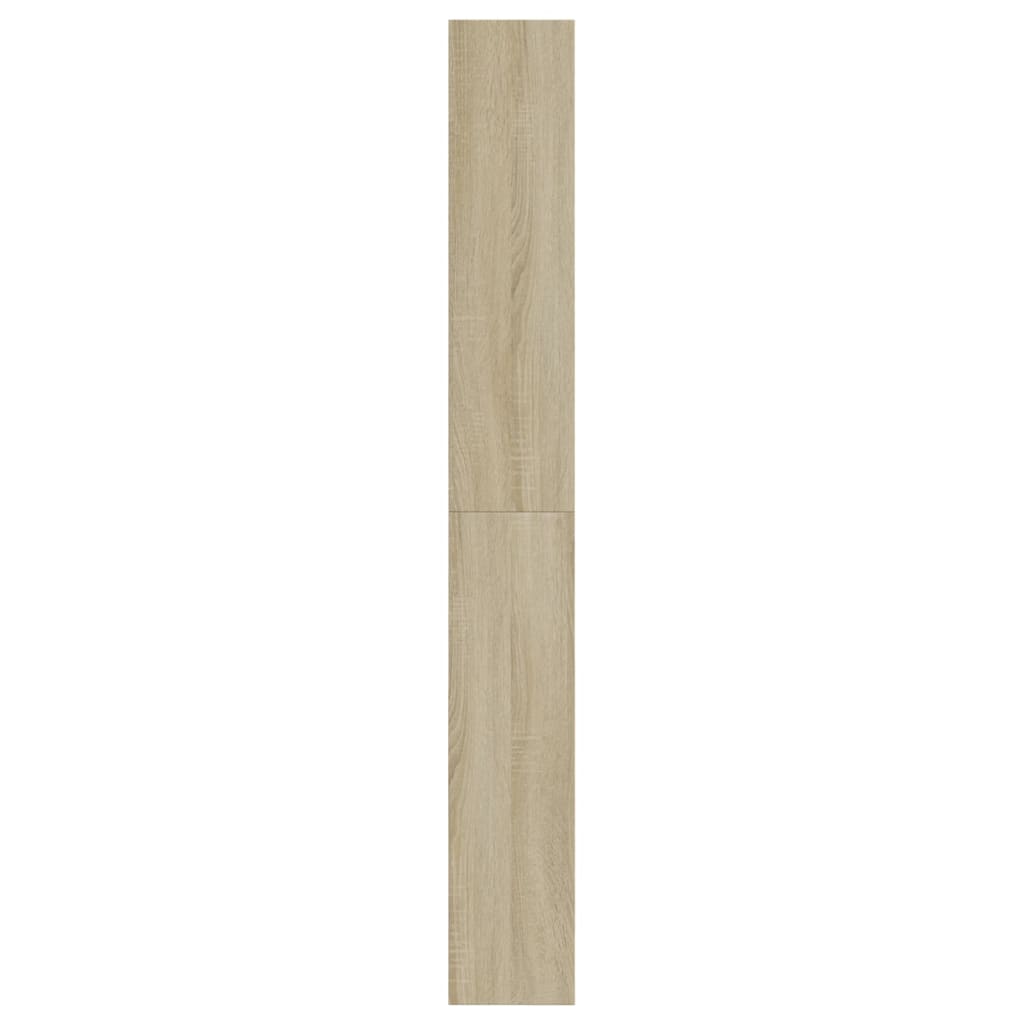 vidaXL Sapateira 60x21x163,5 cm derivados de madeira carvalho sonoma