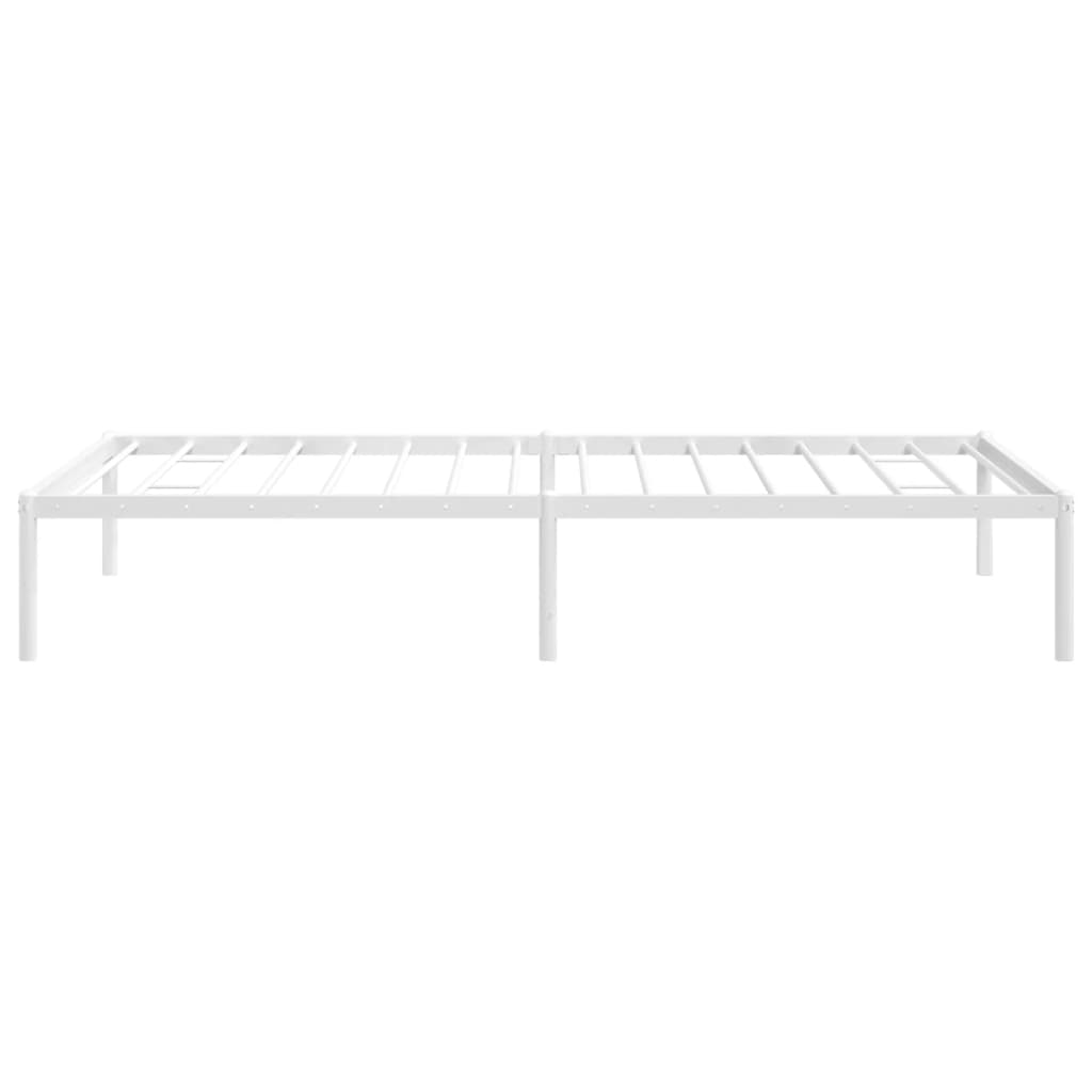 vidaXL Estrutura de cama metal 90x190 cm branco