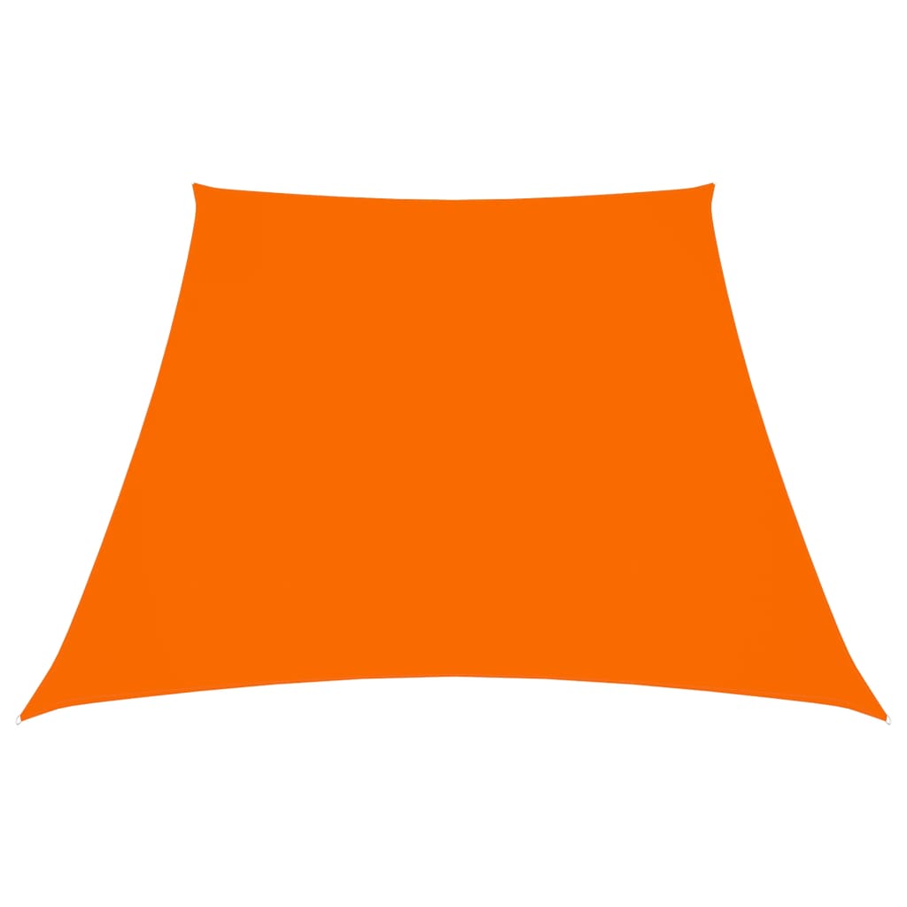 vidaXL Para-sol estilo vela tecido oxford trapézio 2/4x3 m laranja
