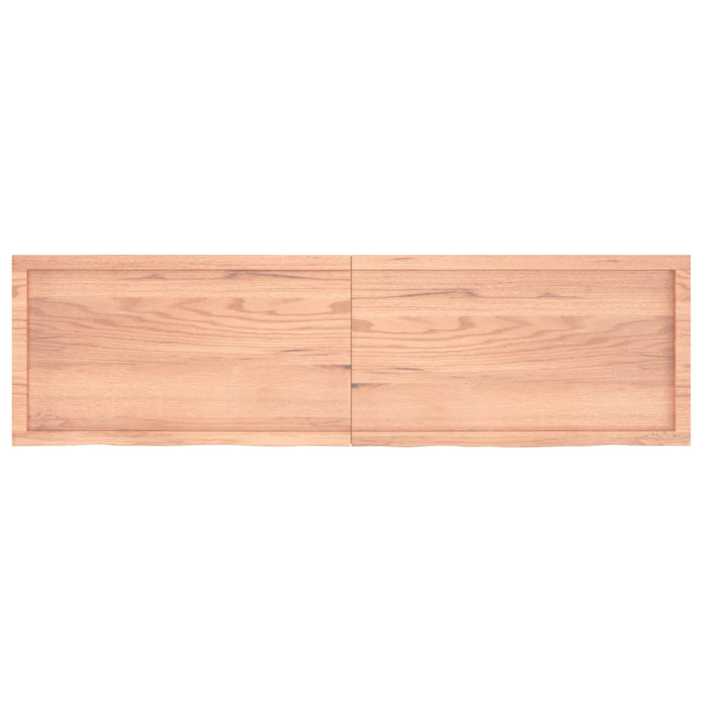 vidaXL Bancada p/ WC 180x50x(2-4) cm madeira maciça tratada castanho