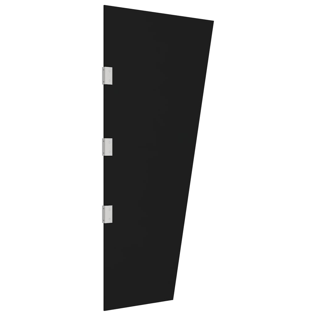 vidaXL Painel lateral p/ toldo porta 50x100 cm vidro temperado preto