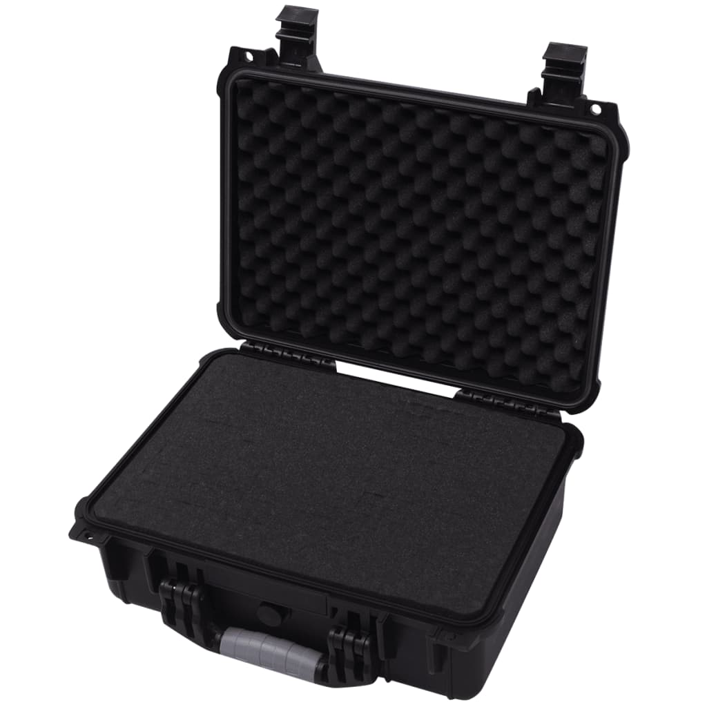 vidaXL Caixa de equipamento protetora 40,6x33x17,4 cm preto