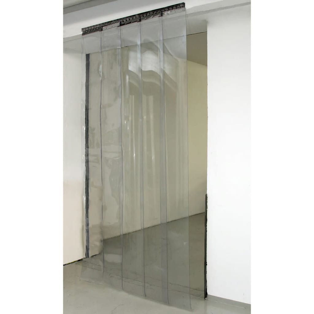 Kerbl Conjunto de cortina em tiras/lamelas PVC 225x30 cm 291162