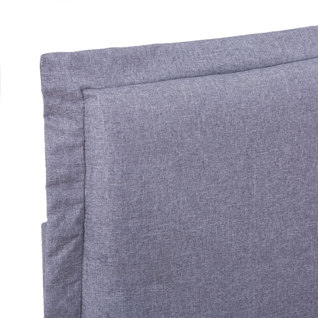 vidaXL Estrutura de cama 140x200 cm tecido cinzento-claro
