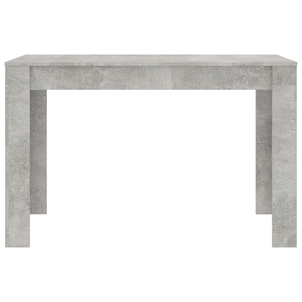 vidaXL Mesa de jantar 120x60x76 cm contraplacado cinzento cimento