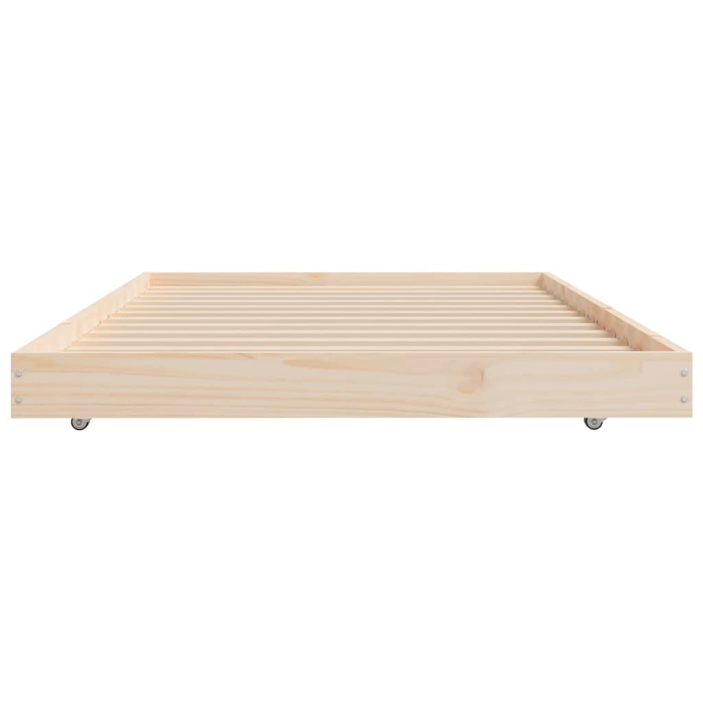 vidaXL Estrutura de cama 75x190 cm madeira de pinho maciça