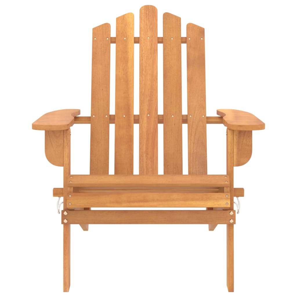 vidaXL Cadeira Adirondack para jardim em madeira de acácia maciça