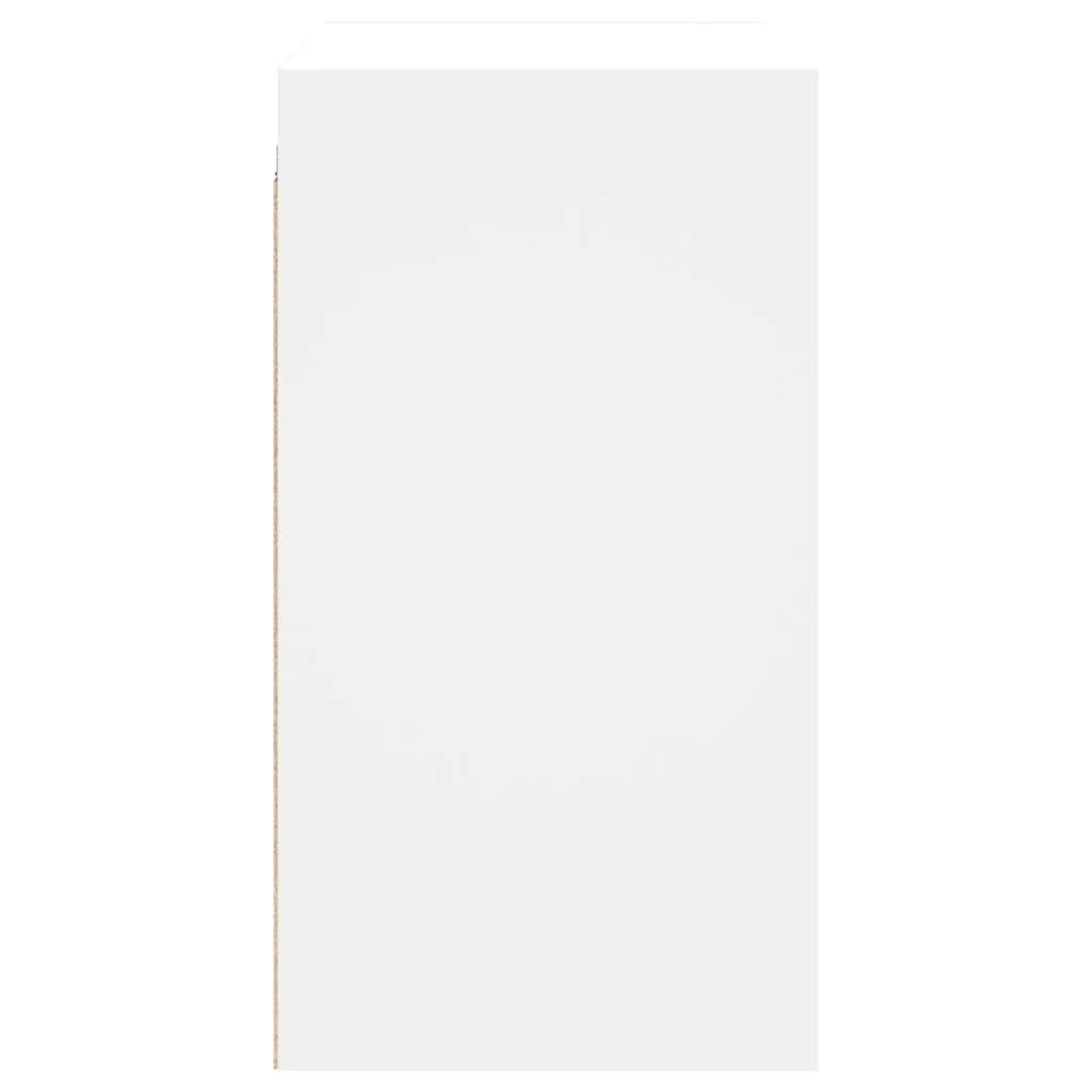 vidaXL Armário de parede c/ portas de vidro 68x37x68,5 cm branco