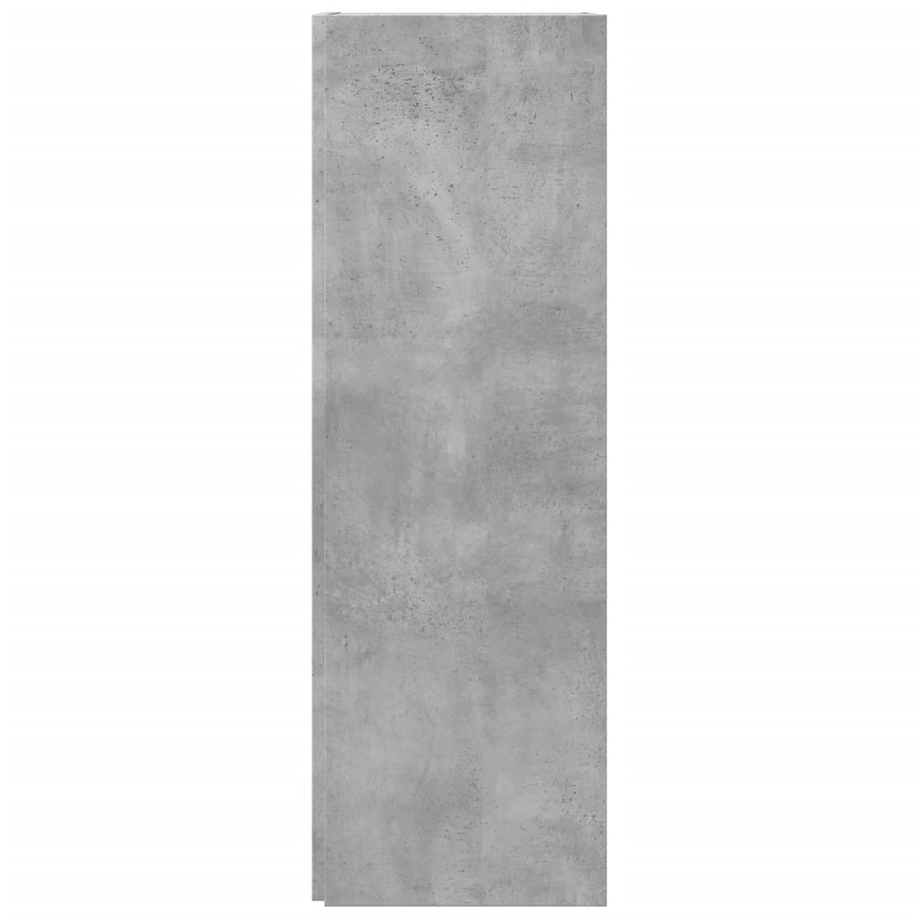 vidaXL Armário de canto 33x33x100 cm contraplacado cinzento cimento