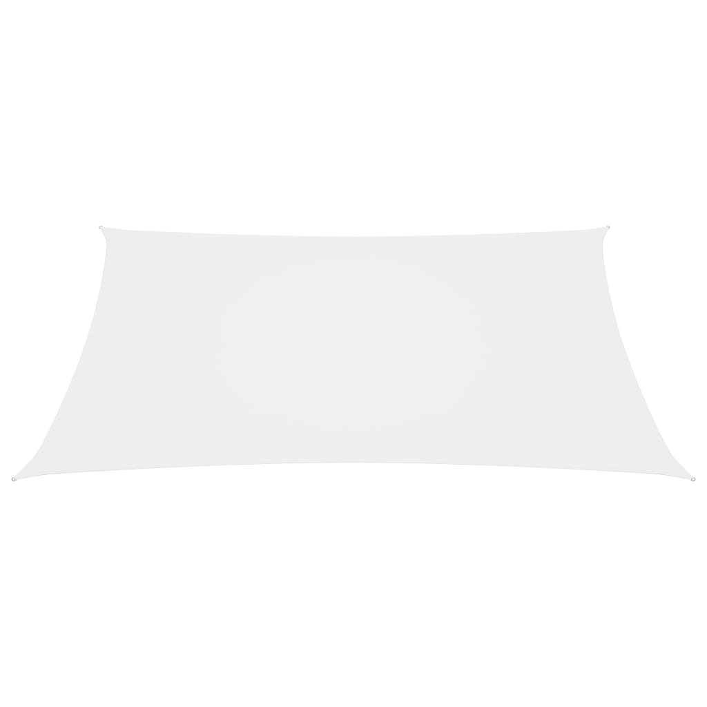 vidaXL Para-sol estilo vela tecido oxford retangular 3x4 m branco