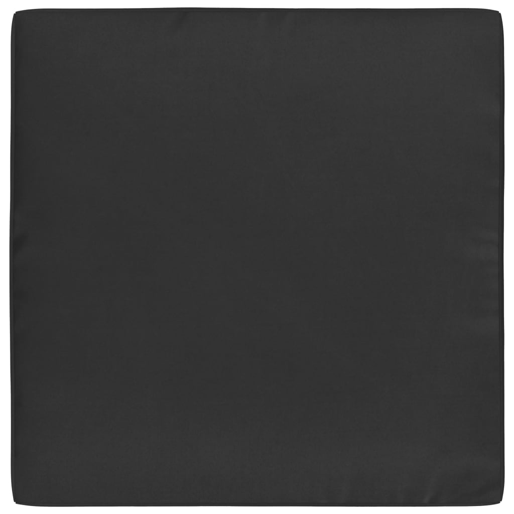 vidaXL Almofadão para móveis de paletes 60x61,5x6 cm tecido preto