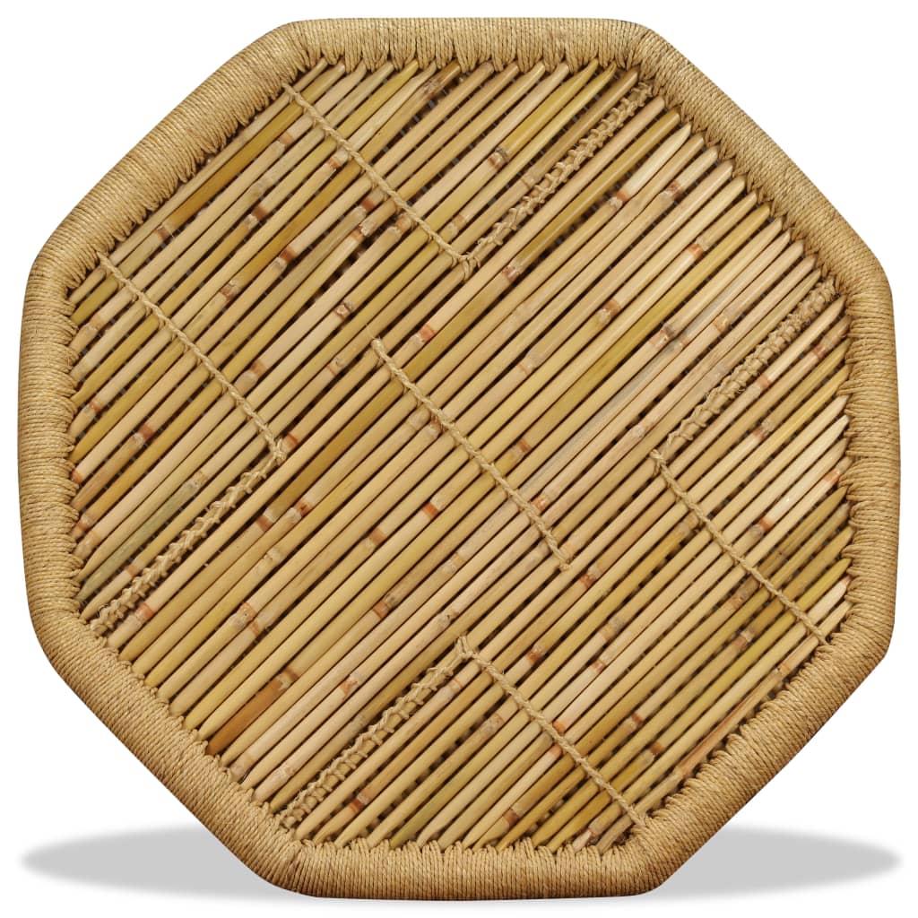 vidaXL Mesa de centro em bambu octogonal 60x60x45 cm