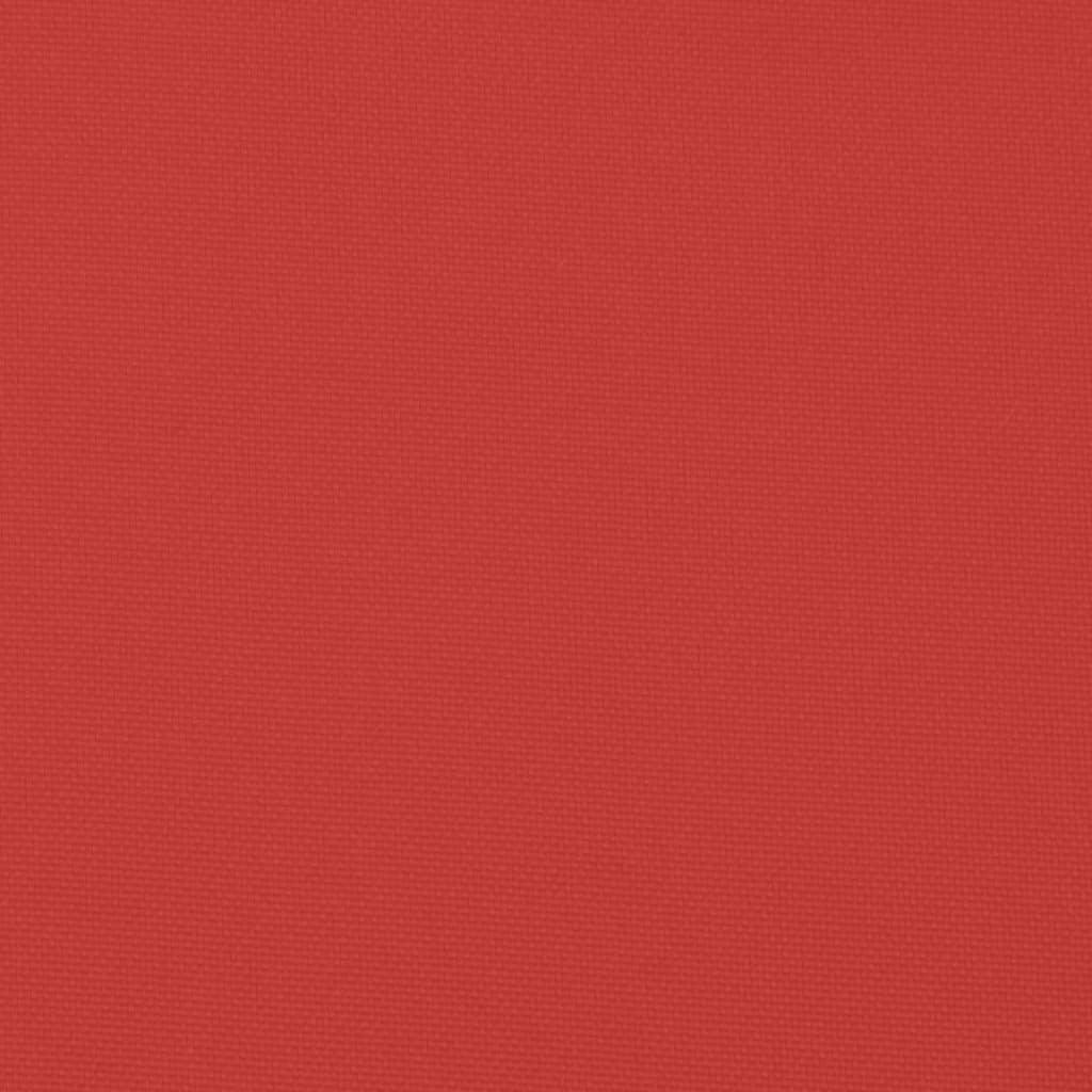 vidaXL Almofadão paletes 60x40x12 cm tecido vermelho