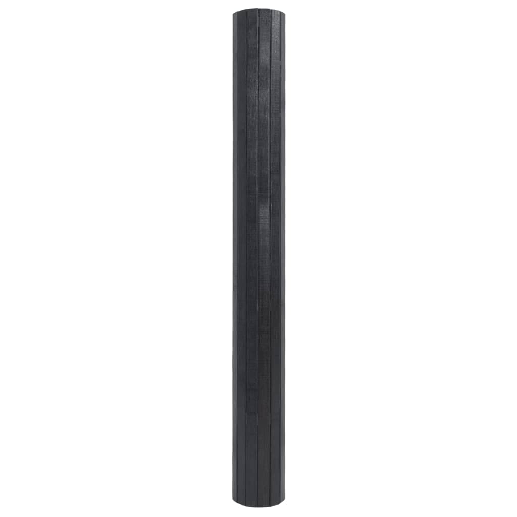 vidaXL Tapete retangular 100x400 cm bambu cinzento