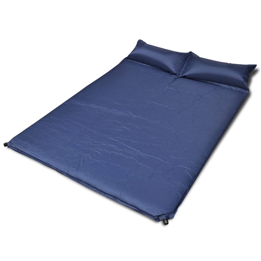 Colchão de dormir autoinsuflável 190x130x5 cm (duplo) azul