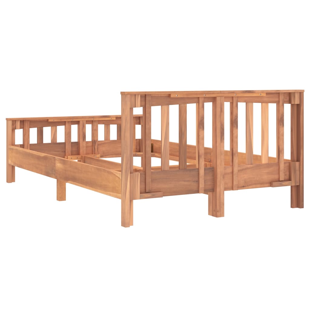 vidaXL Estrutura de cama 120x200 cm madeira de teca maciça