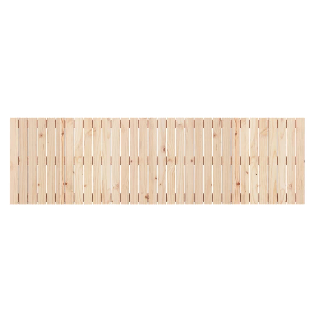 vidaXL Cabeceira de parede 204x3x60 cm madeira de pinho maciça