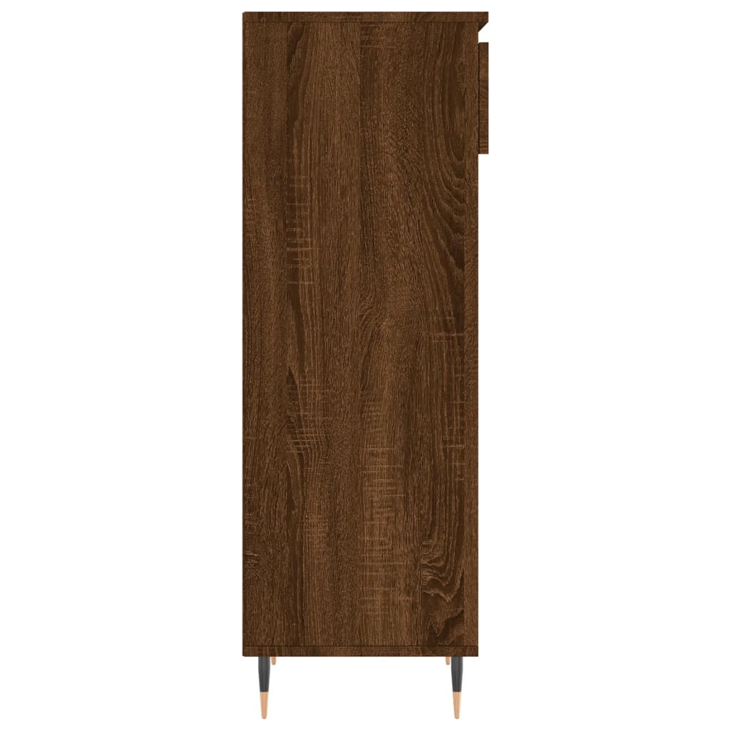 vidaXL Sapateira 40x36x105 cm derivados de madeira carvalho castanho