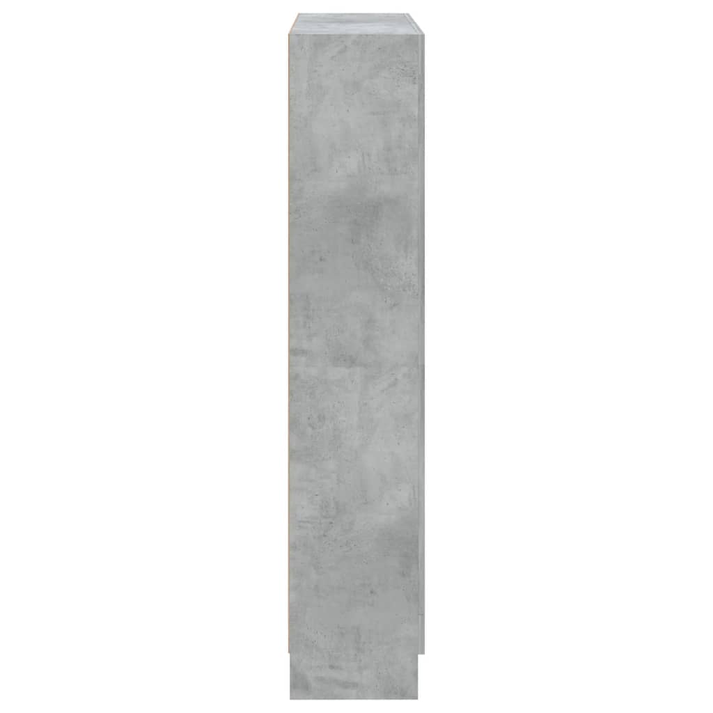 vidaXL Estante 82,5x30,5x150 cm contraplacado cinzento cimento