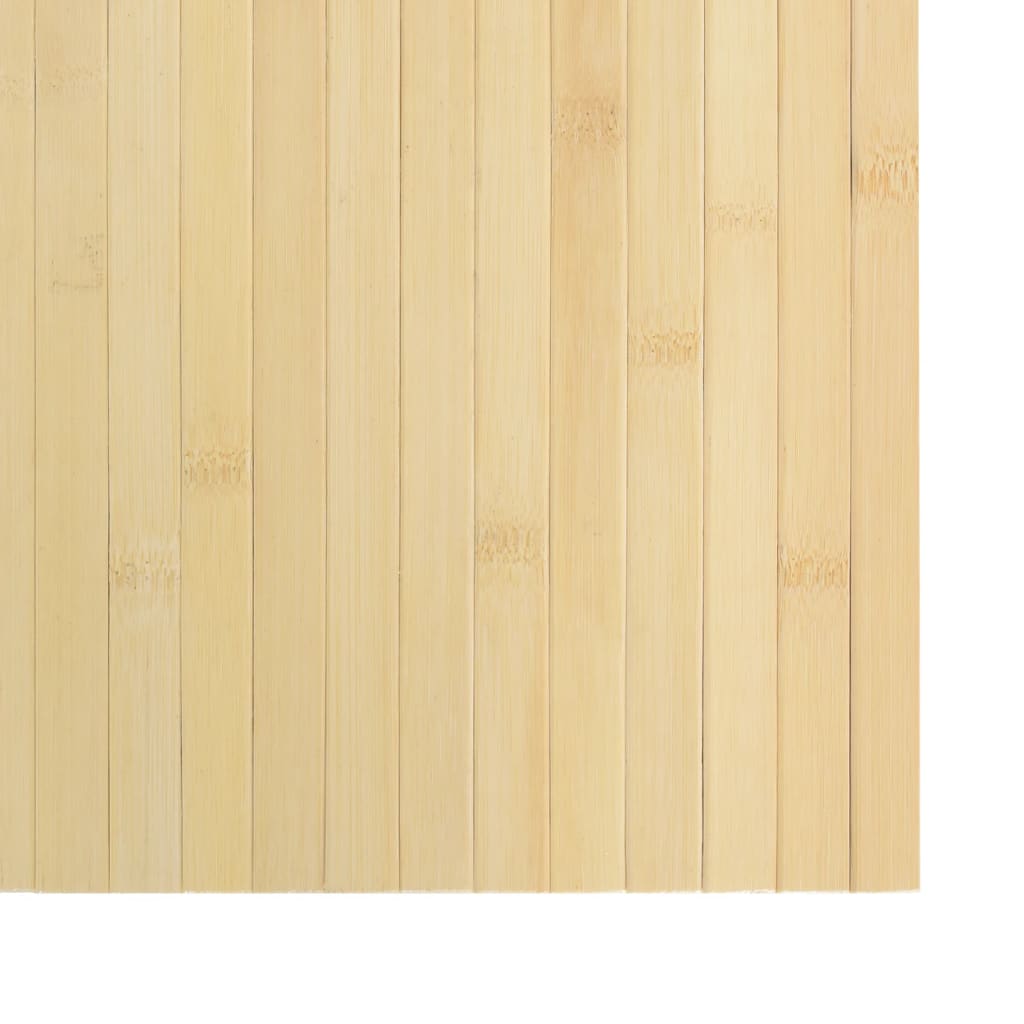 vidaXL Tapete retangular 100x100 cm bambu cor natural clara